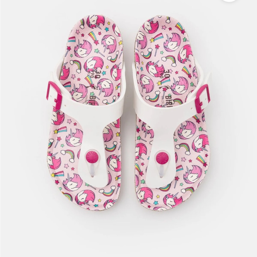 BIRKENSTOCK - Girls Narrow Fit Gizeh Patent/Unicorn